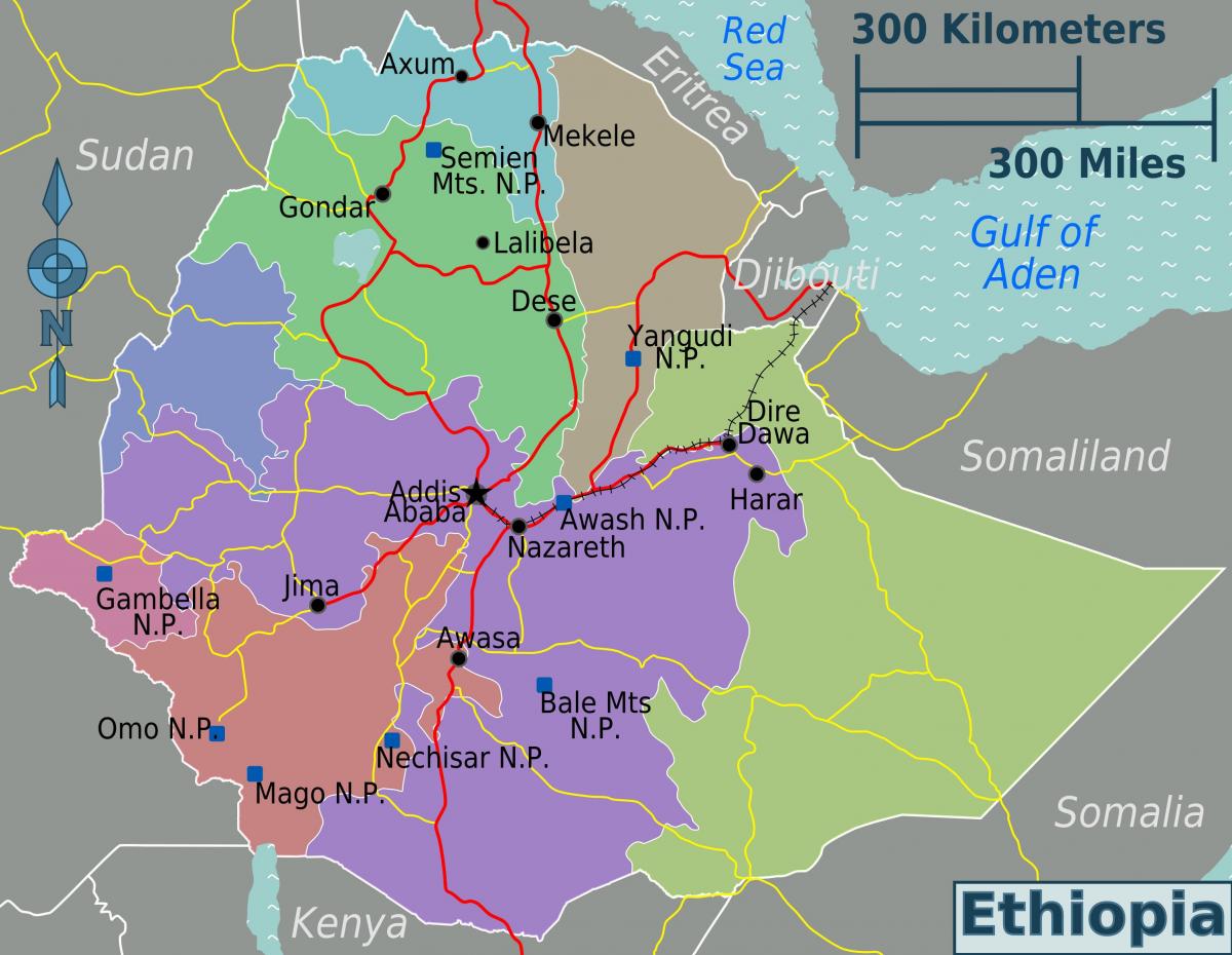 Etiópia térképen