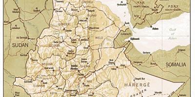 Etiópia régi térkép