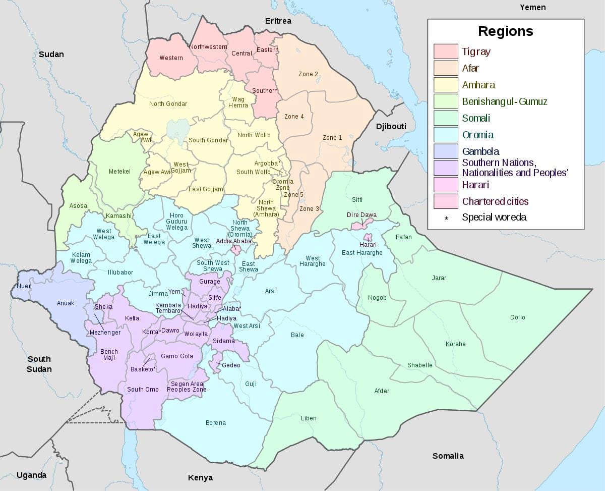 hawassa Etiópia térkép