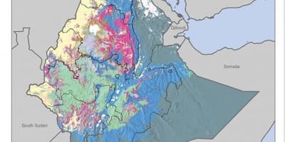 Térkép talaj térkép Etiópia