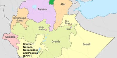 Etióp tigray térkép